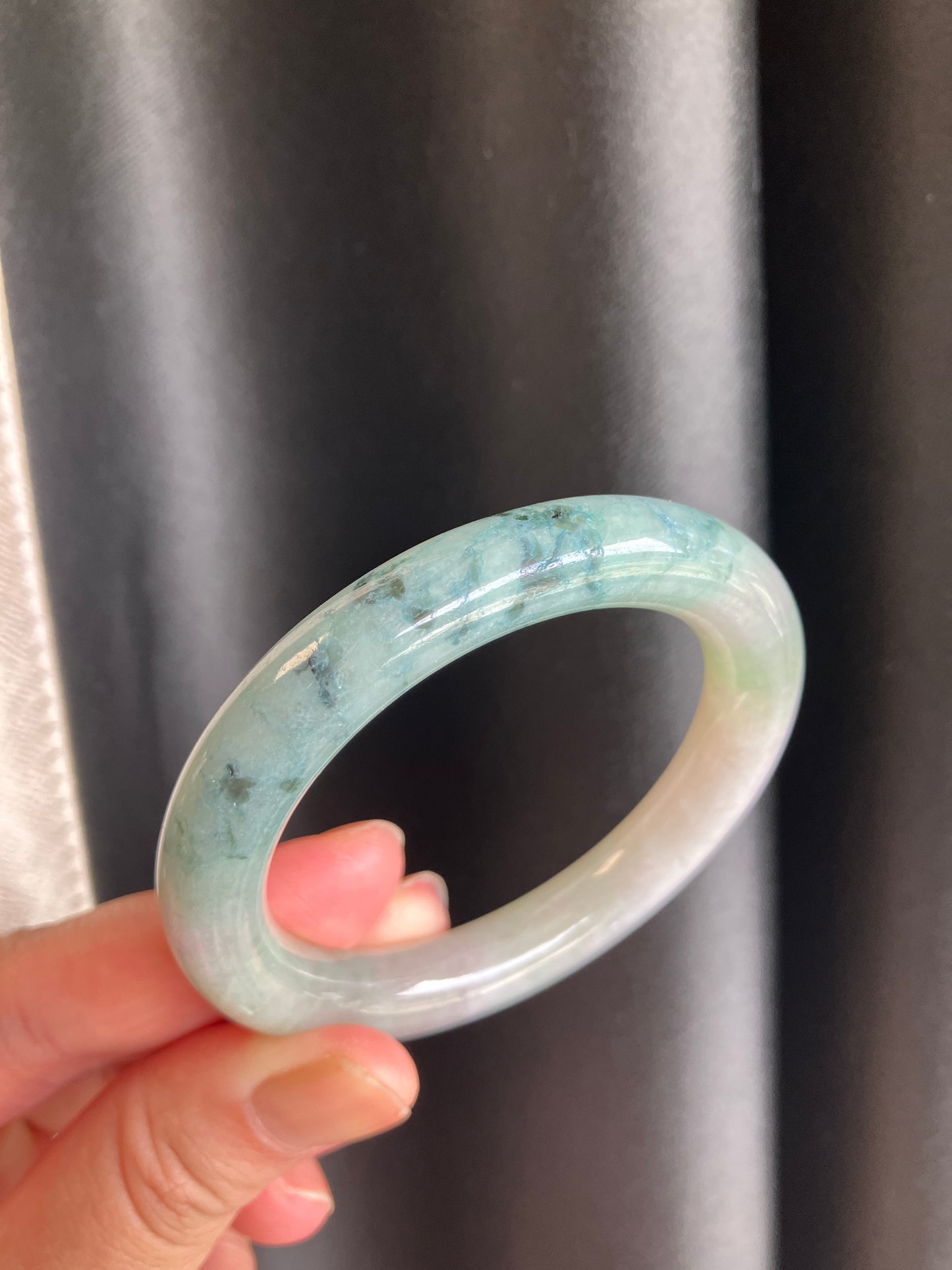 Jadeite Jade bangle 天然翡翠玉鈪圓條 (50mm) JBL01