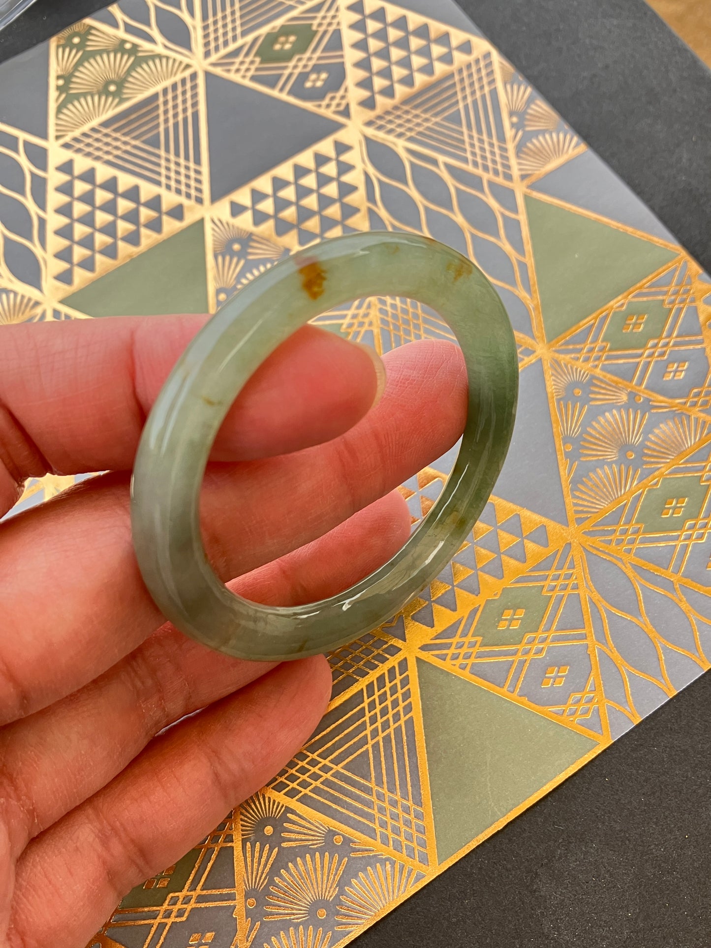 Jadeite Kids Bangle 天然翡翠兒童玉鈪 (40mm)(JK00171)