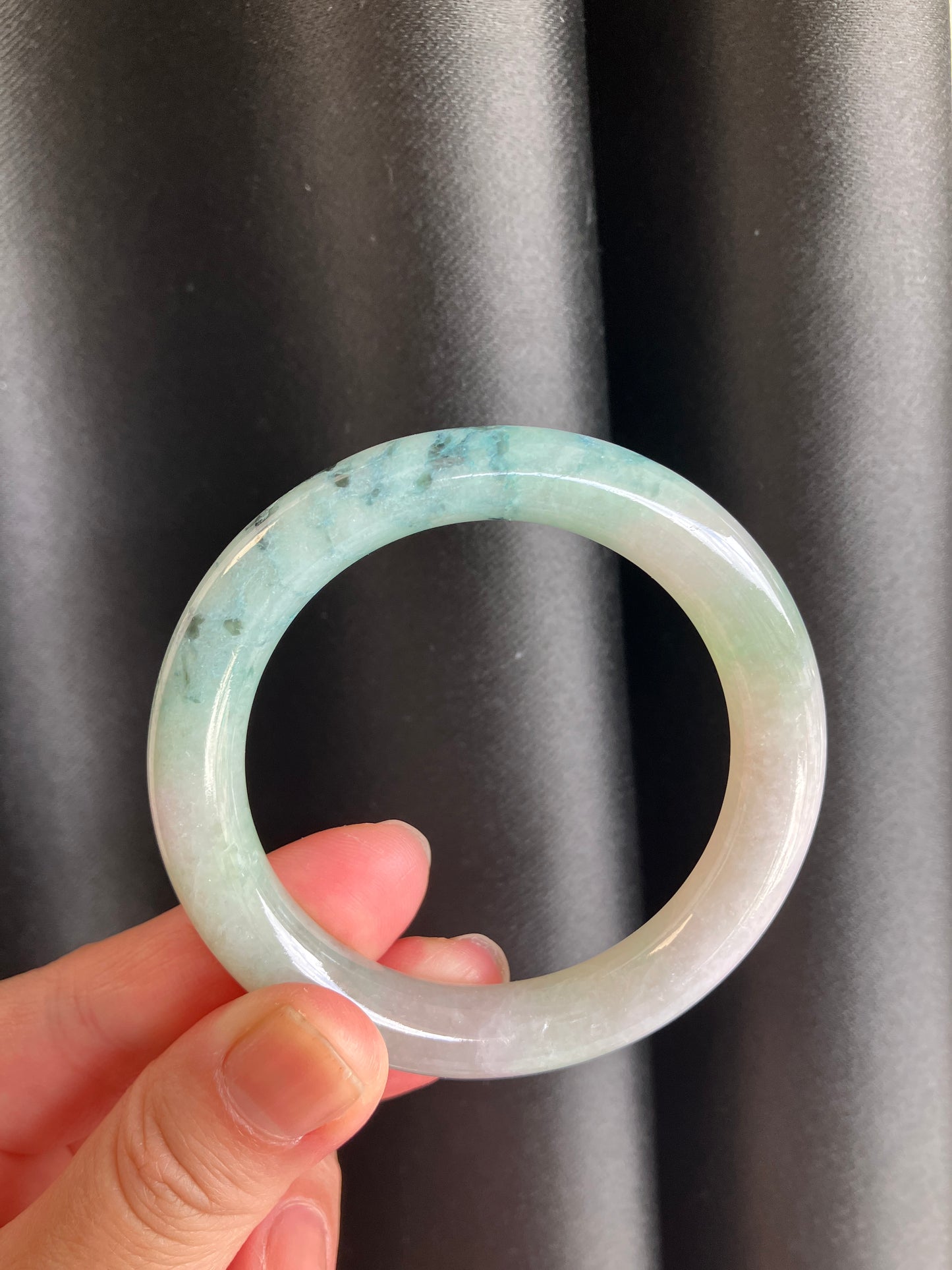 Jadeite Jade bangle 天然翡翠玉鈪圓條 (50mm) JBL01