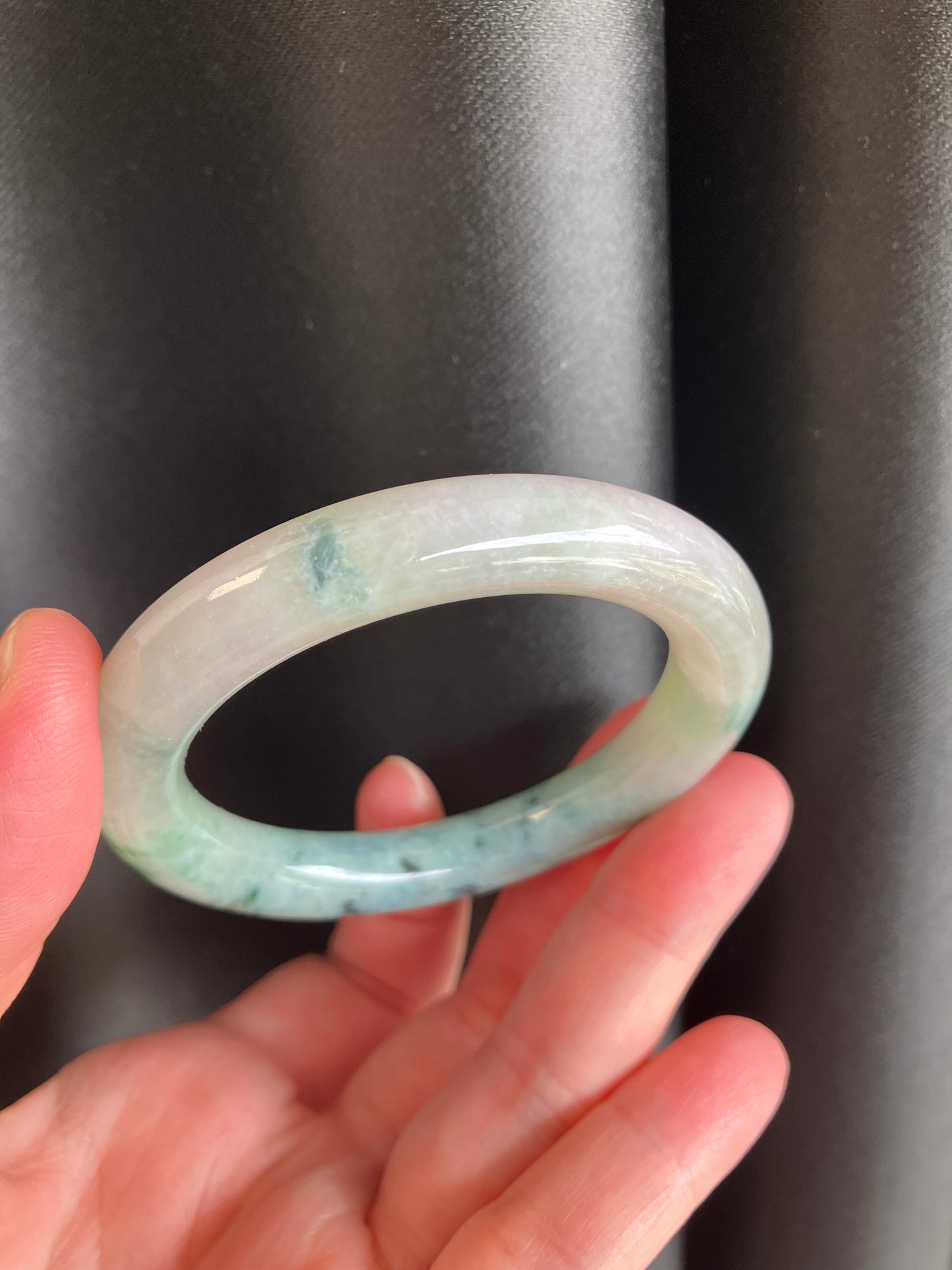 Jadeite Jade bangle 天然翡翠玉鈪圓條 (50mm) JBL01