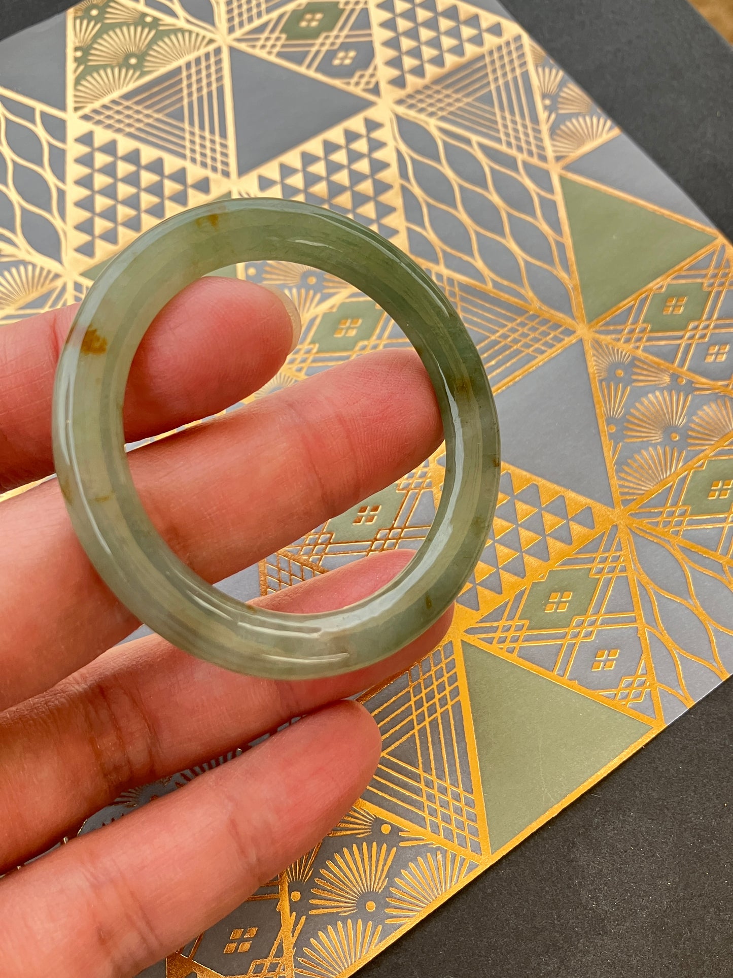 Jadeite Kids Bangle 天然翡翠兒童玉鈪 (40mm)(JK00171)
