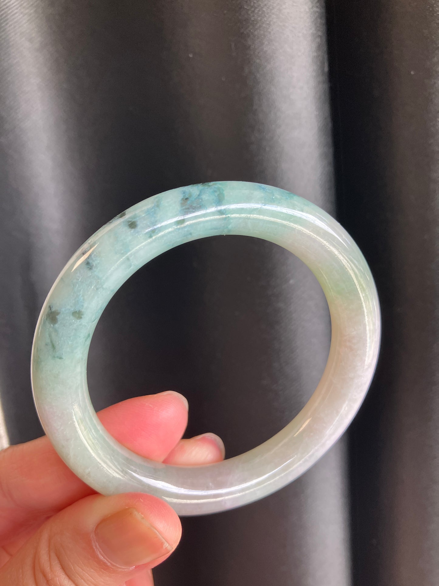 Jadeite Jade bangle 天然翡翠玉鈪圓條 (50mm) JBL01