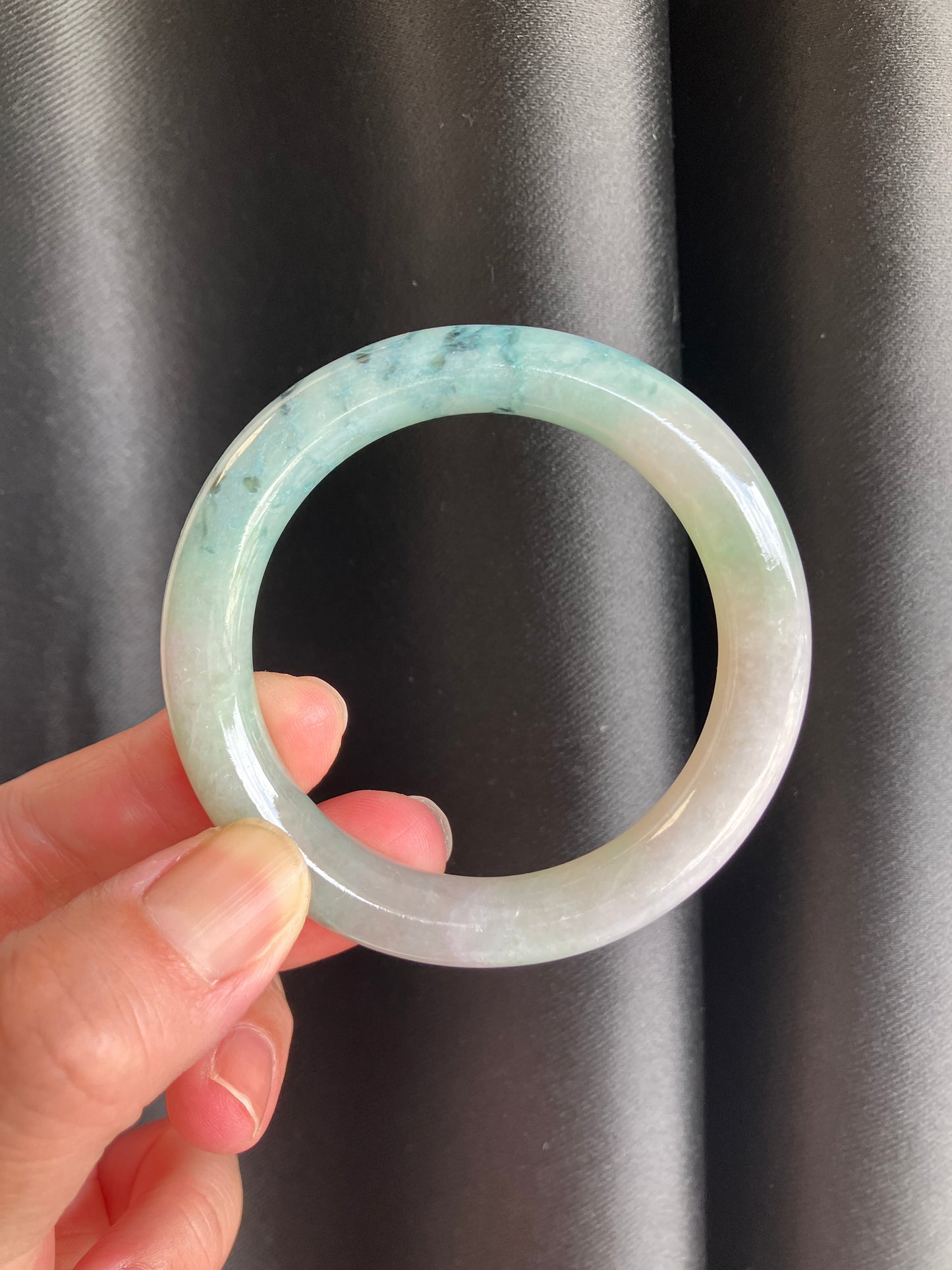 Jadeite Jade bangle 天然翡翠玉鈪圓條 (50mm) JBL01
