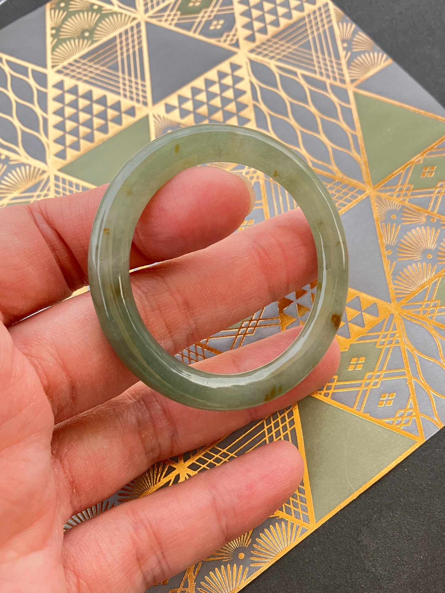 Jadeite Kids Bangle 天然翡翠兒童玉鈪 (40mm)(JK00171)