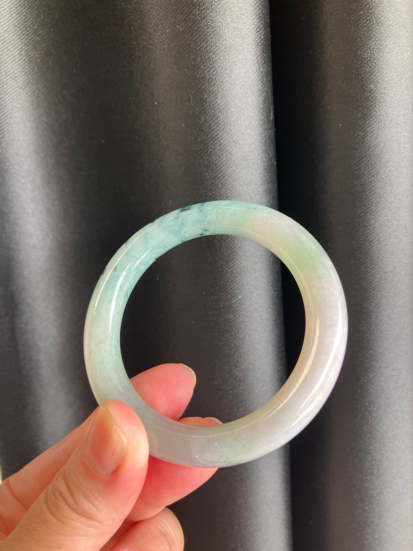Jadeite Jade bangle 天然翡翠玉鈪圓條 (50mm) JBL01
