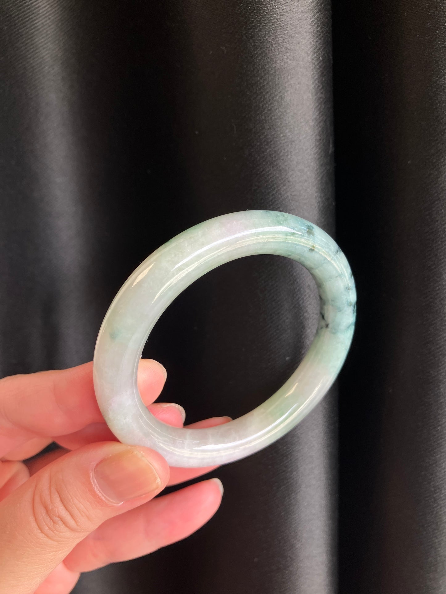 Jadeite Jade bangle 天然翡翠玉鈪圓條 (50mm) JBL01