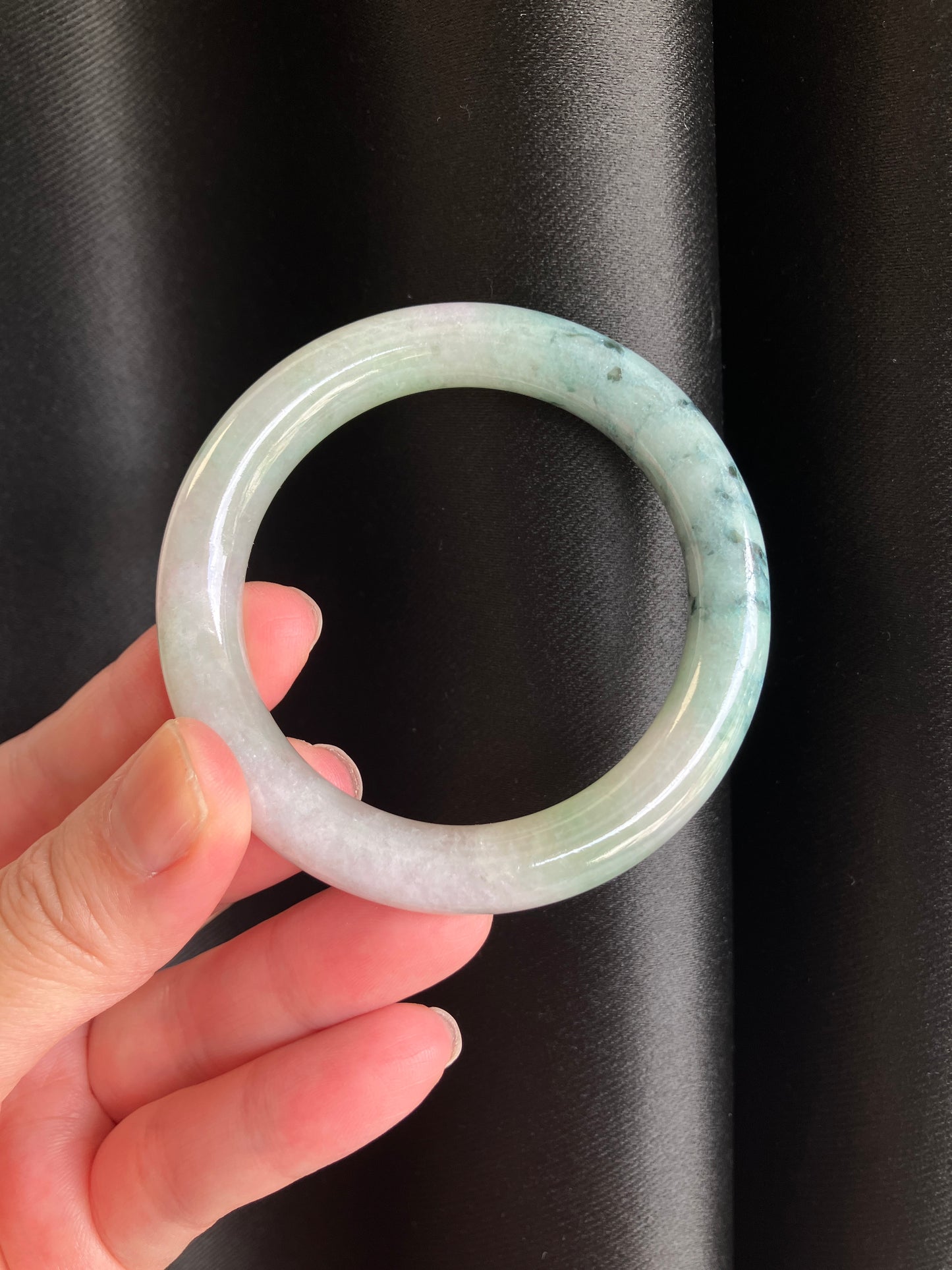 Jadeite Jade bangle 天然翡翠玉鈪圓條 (50mm) JBL01