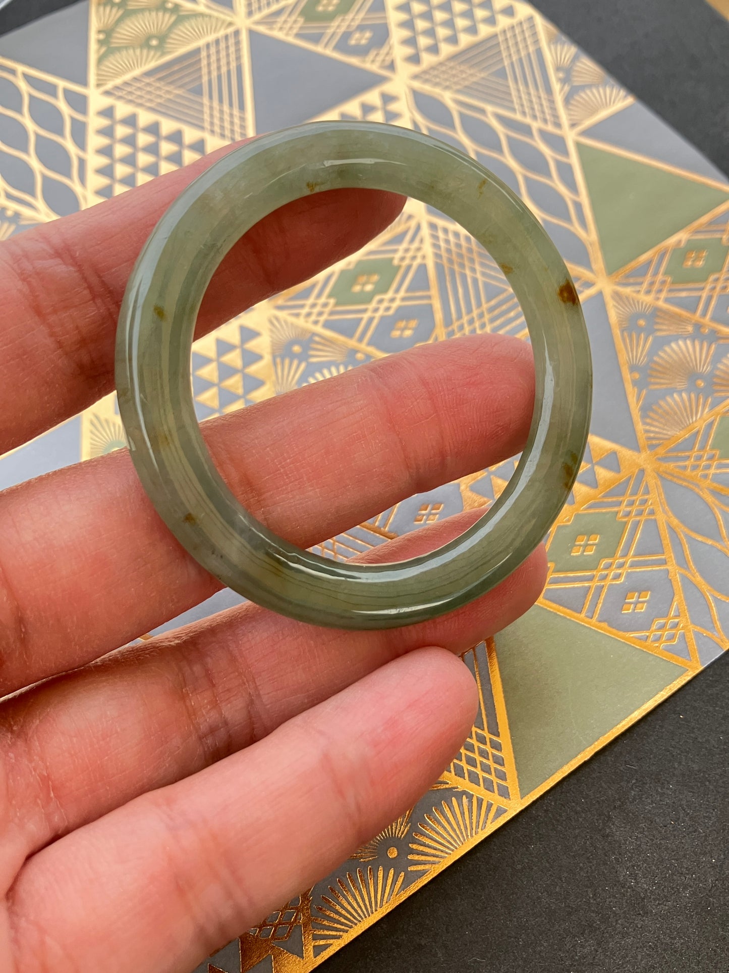 Jadeite Kids Bangle 天然翡翠兒童玉鈪 (40mm)(JK00171)