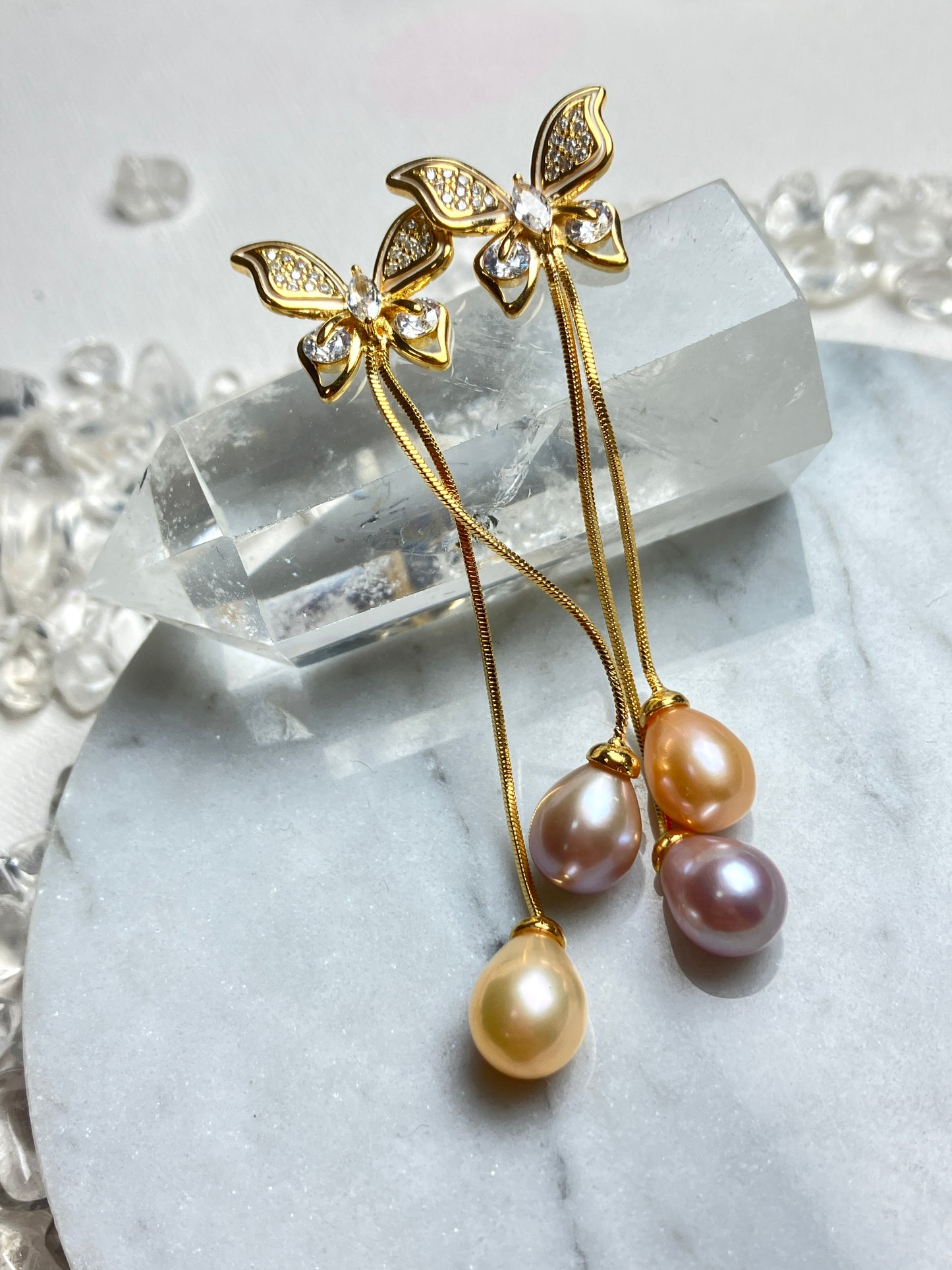 Natural Pearl Earrings 天然淡水珍珠 耳環(PE0074)