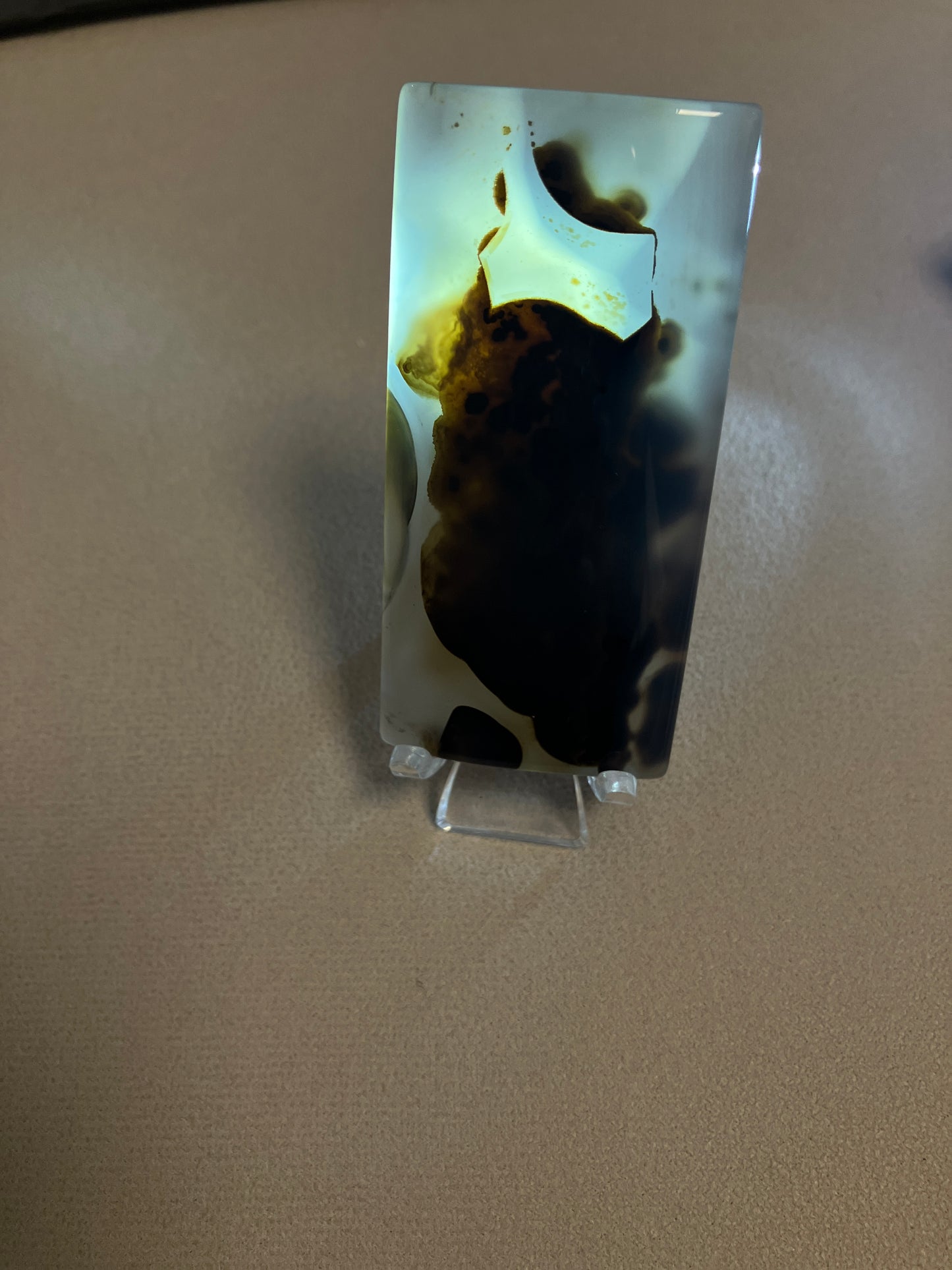 小牛•飄花海洋玉髓擺設 Unique Ocean Chalcedony Agate Home Decoration