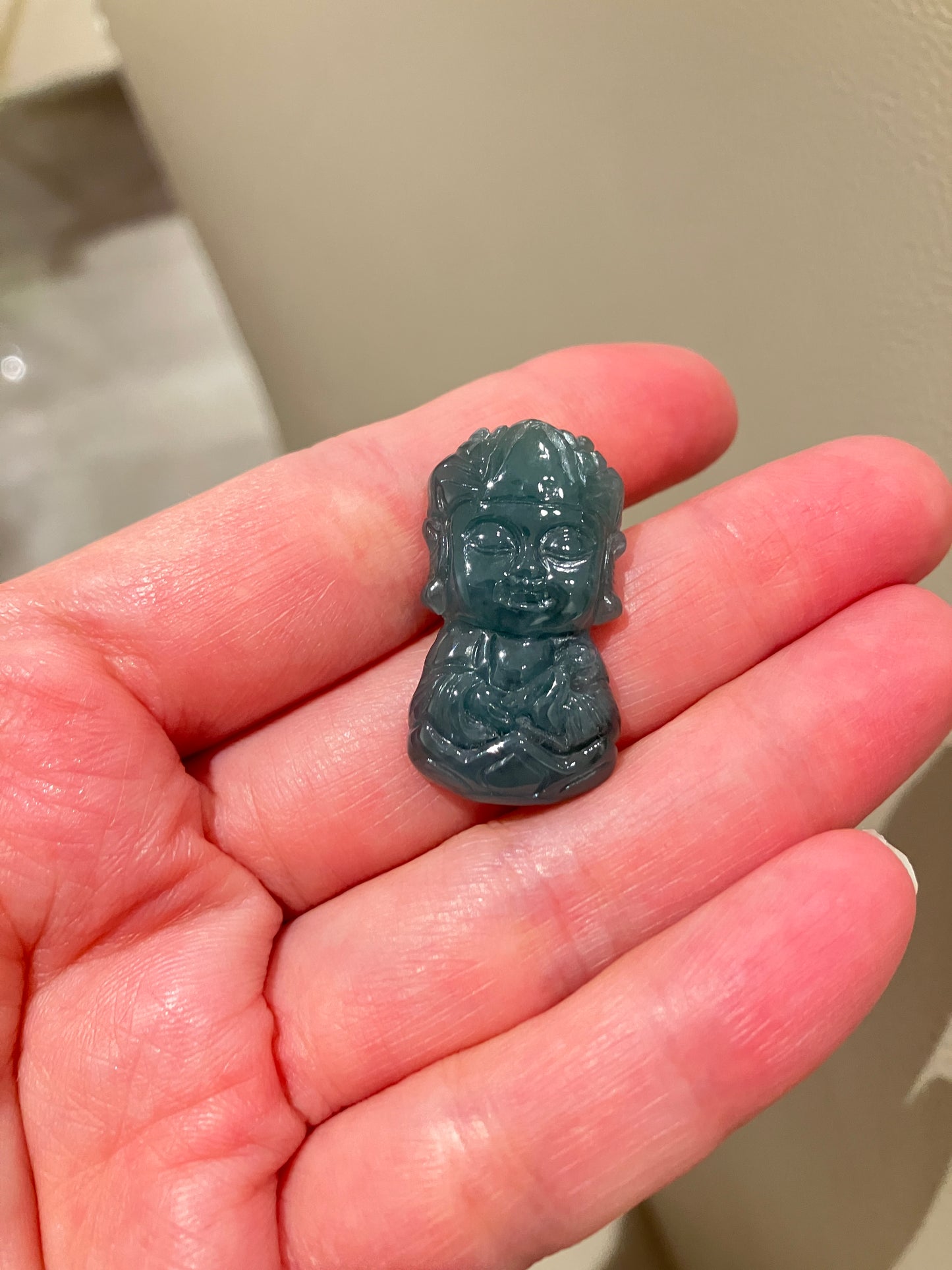 Jadeite Buddha Pendant ｜天然翡翠佛 寶寶地藏王吊墜