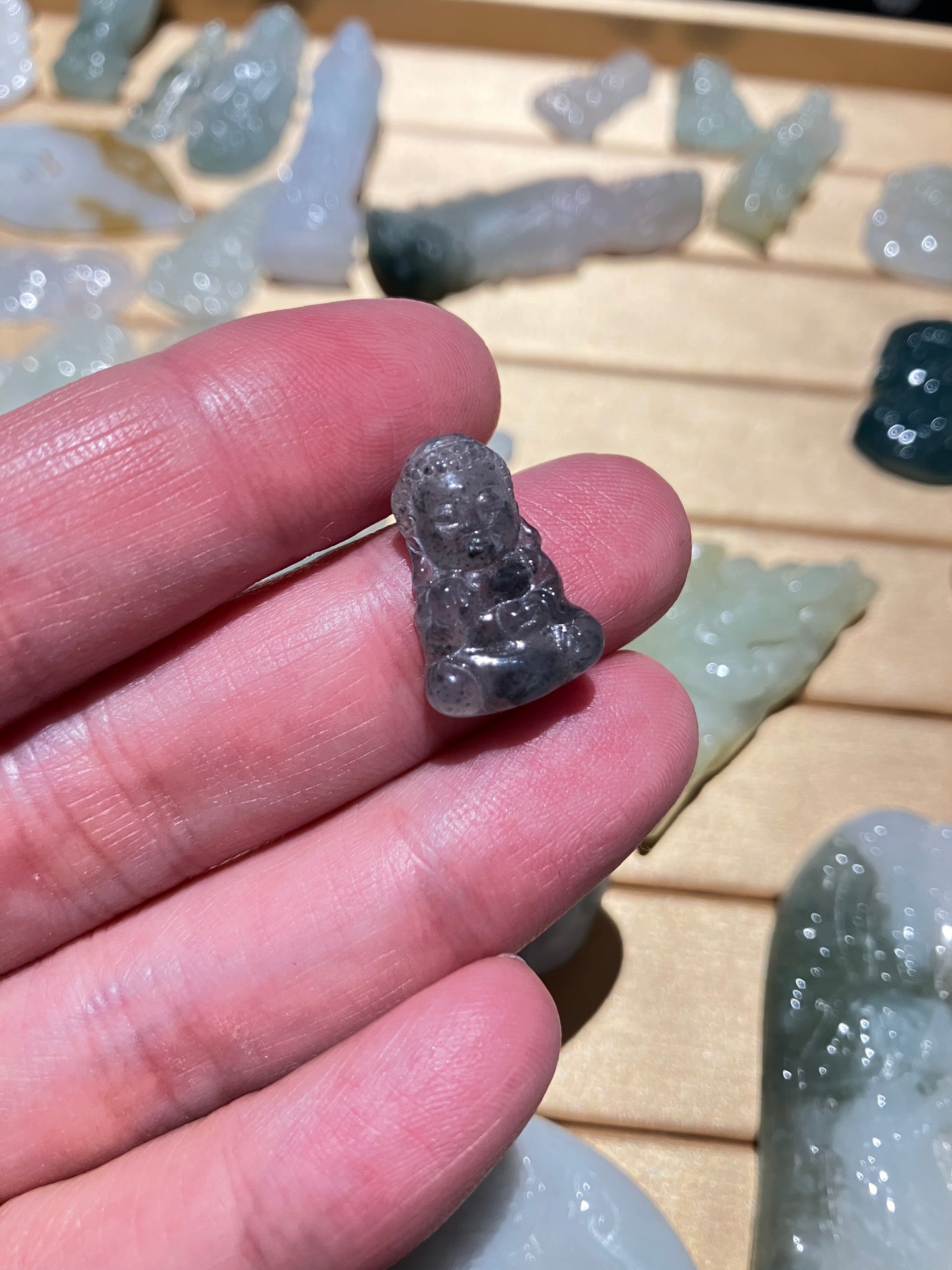 Jadeite Buddha Pendant for kids ｜天然翡翠佛寶寶吊墜