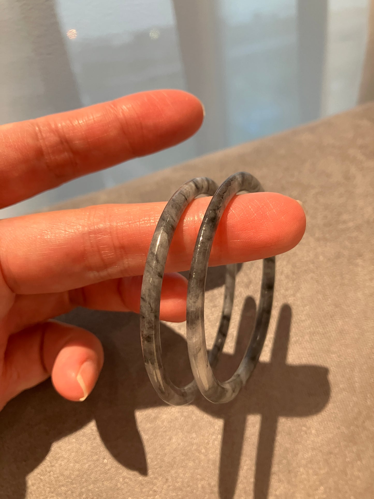 Jadeite Kid Bangle 天然翡翠兒童玉鈪鐲（48.5mm)(66a825)