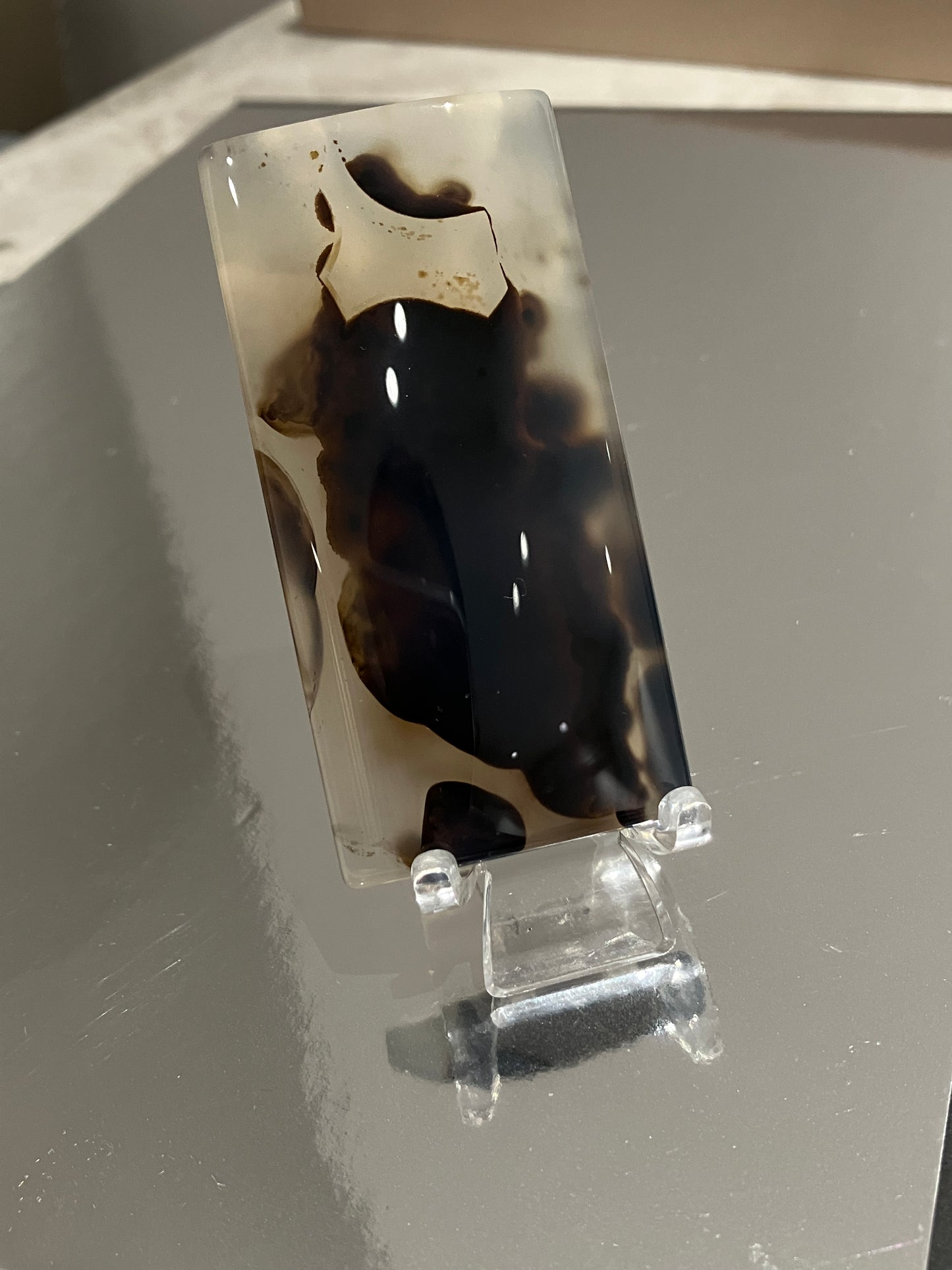 小牛•飄花海洋玉髓擺設 Unique Ocean Chalcedony Agate Home Decoration