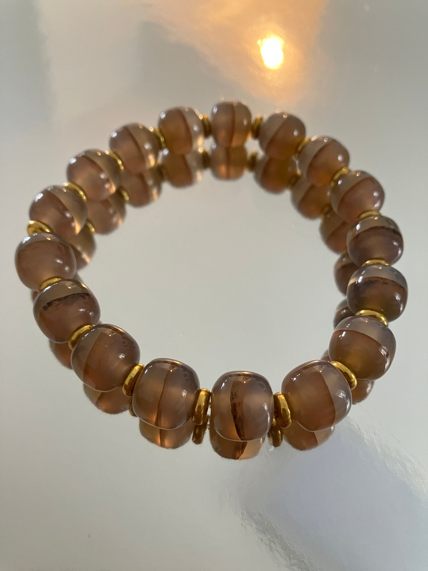 天然高冰透瑪瑙手鏈 Natural Agate Bracelet(NAA018)