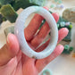 Jadeite Jade bangle Carving 天然翡翠玉鈪圓條 雕花(54mm) 9a1850