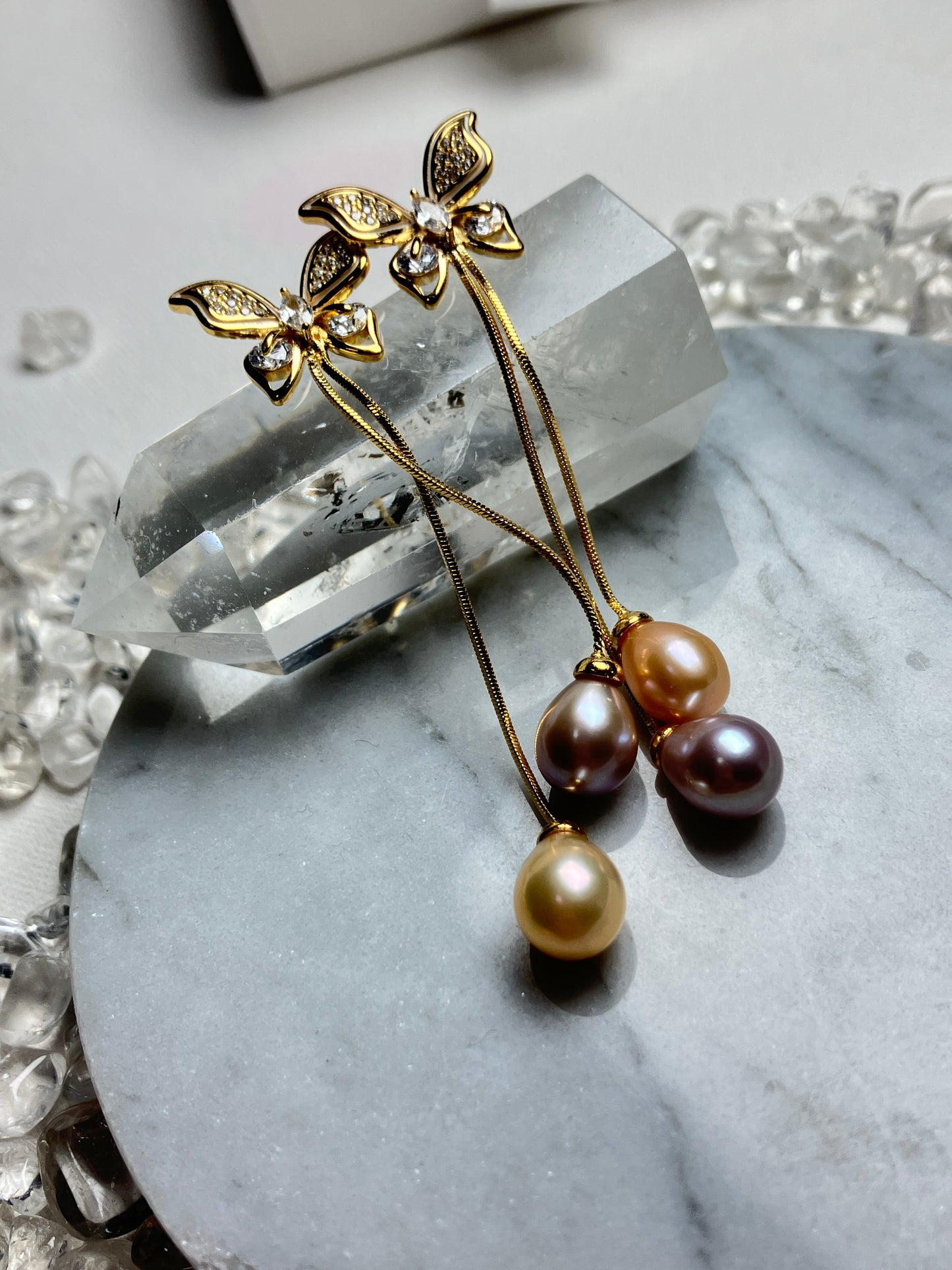 Natural Pearl Earrings 天然淡水珍珠 耳環(PE0074)