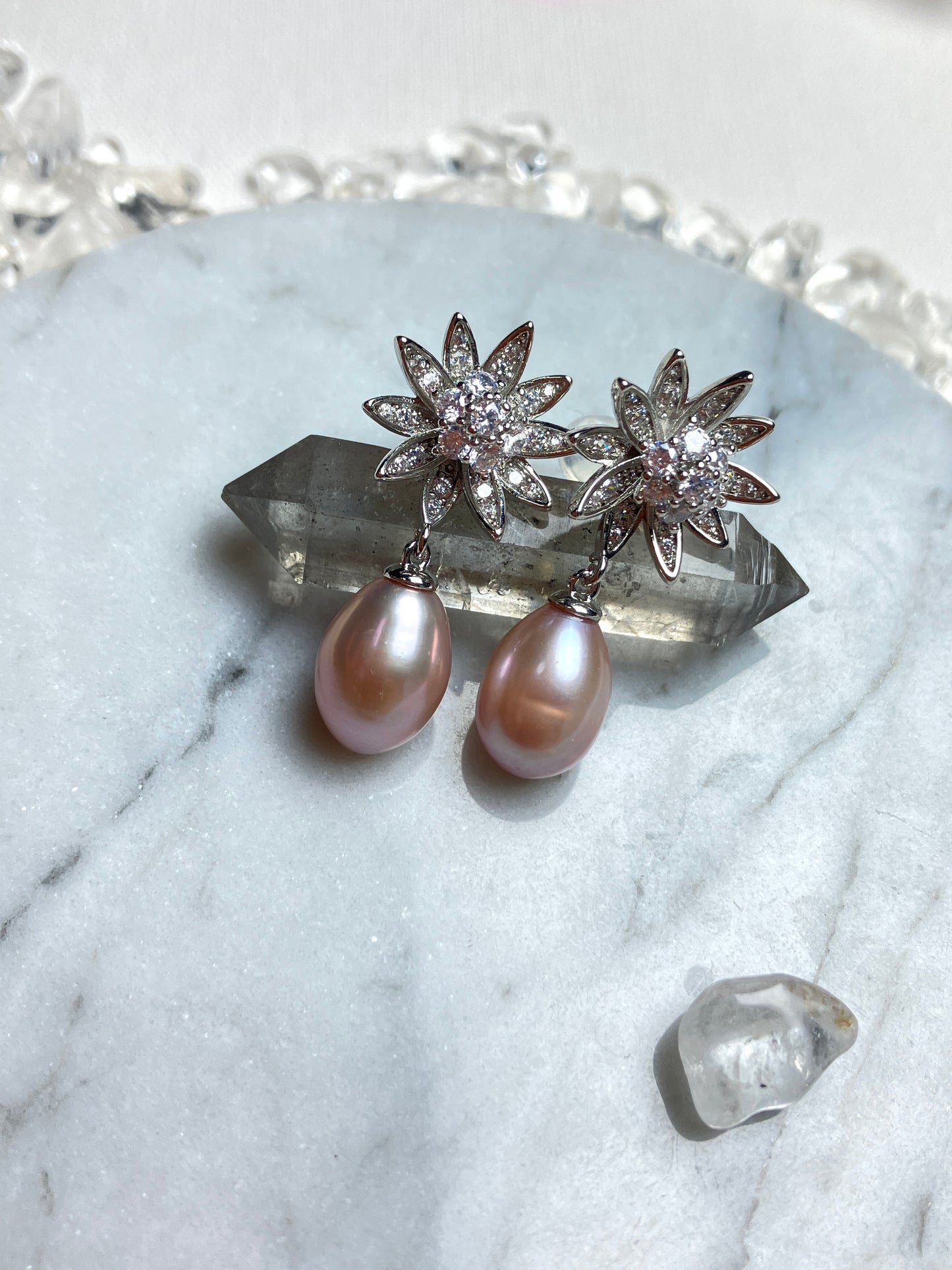 Natural Pearl Earrings 天然淡水珍珠 耳環(PE0067)