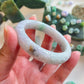 Jadeite Jade bangle Carving 天然翡翠玉鈪圓條 雕花(54mm) 9a1850