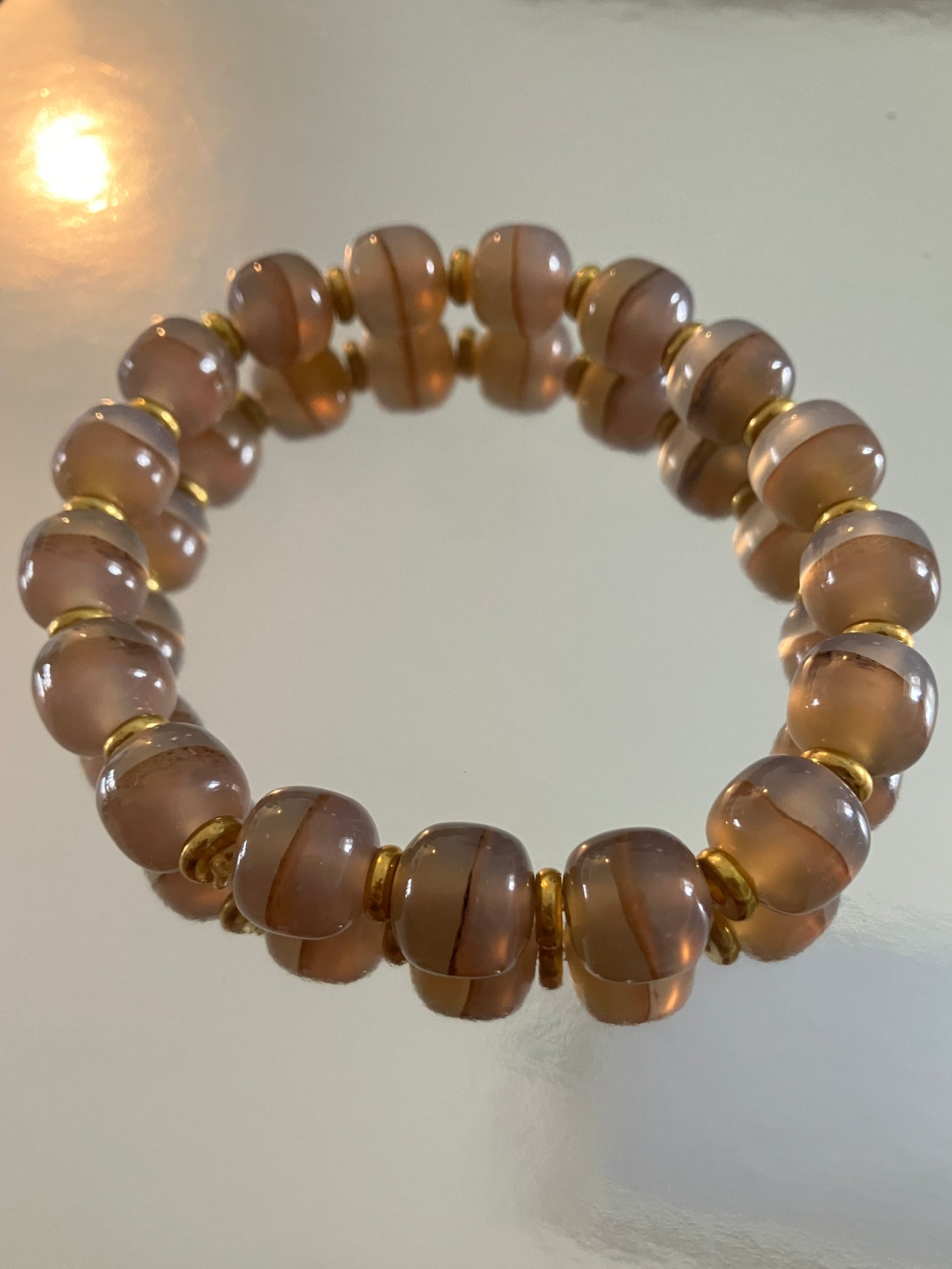 天然高冰透瑪瑙手鏈 Natural Agate Bracelet(NAA018)