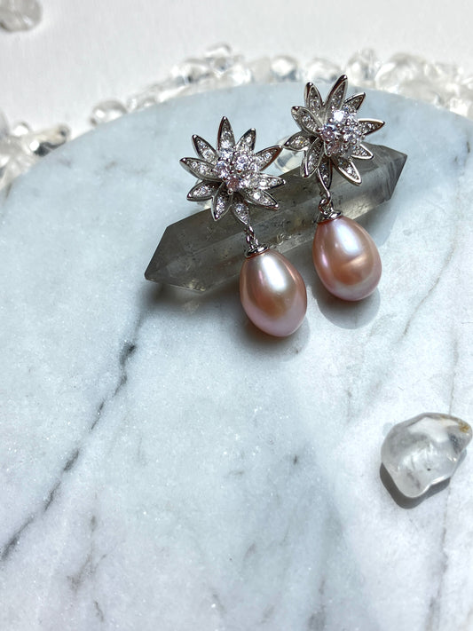 Natural Pearl Earrings 天然淡水珍珠 耳環(PE0067)