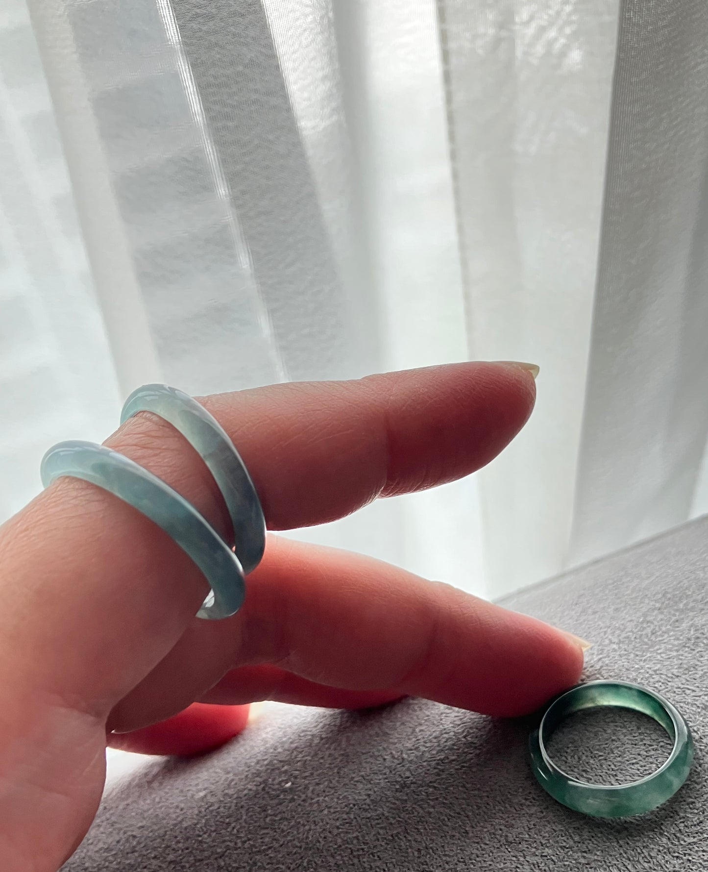 Jadeite Ring 天然冰翡翠戒圈