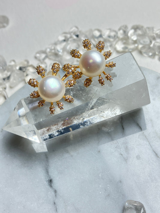 Natural Pearl Earrings 天然珍珠 耳環(PE0066)