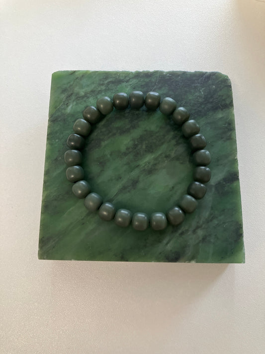 Natural Nephrite Jade Bracelet   天然和田手鏈 (NBB0130)