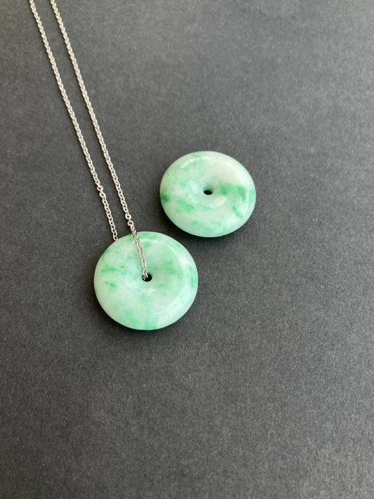 Jadeite Donut  Pendant ｜天然翡翠 平安扣吊墜