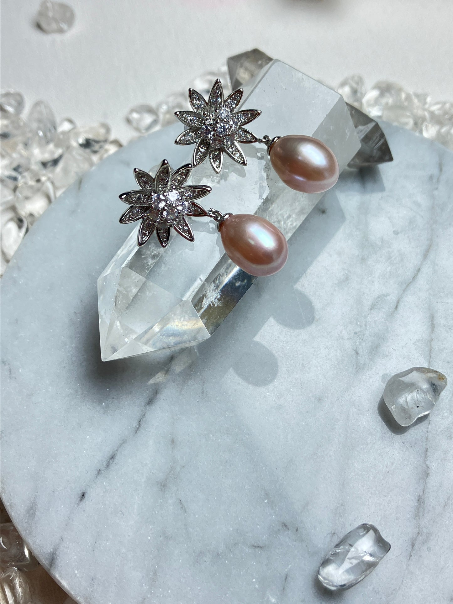 Natural Pearl Earrings 天然淡水珍珠 耳環(PE0067)