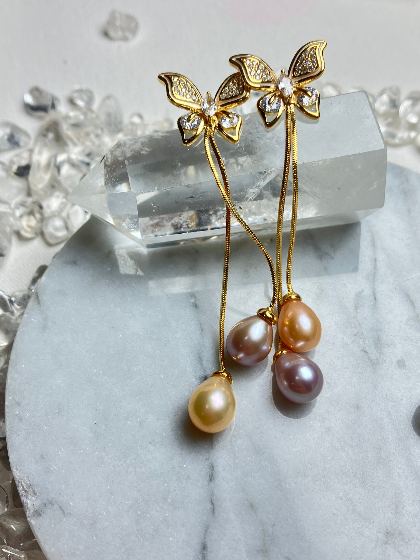 Natural Pearl Earrings 天然淡水珍珠 耳環(PE0074)