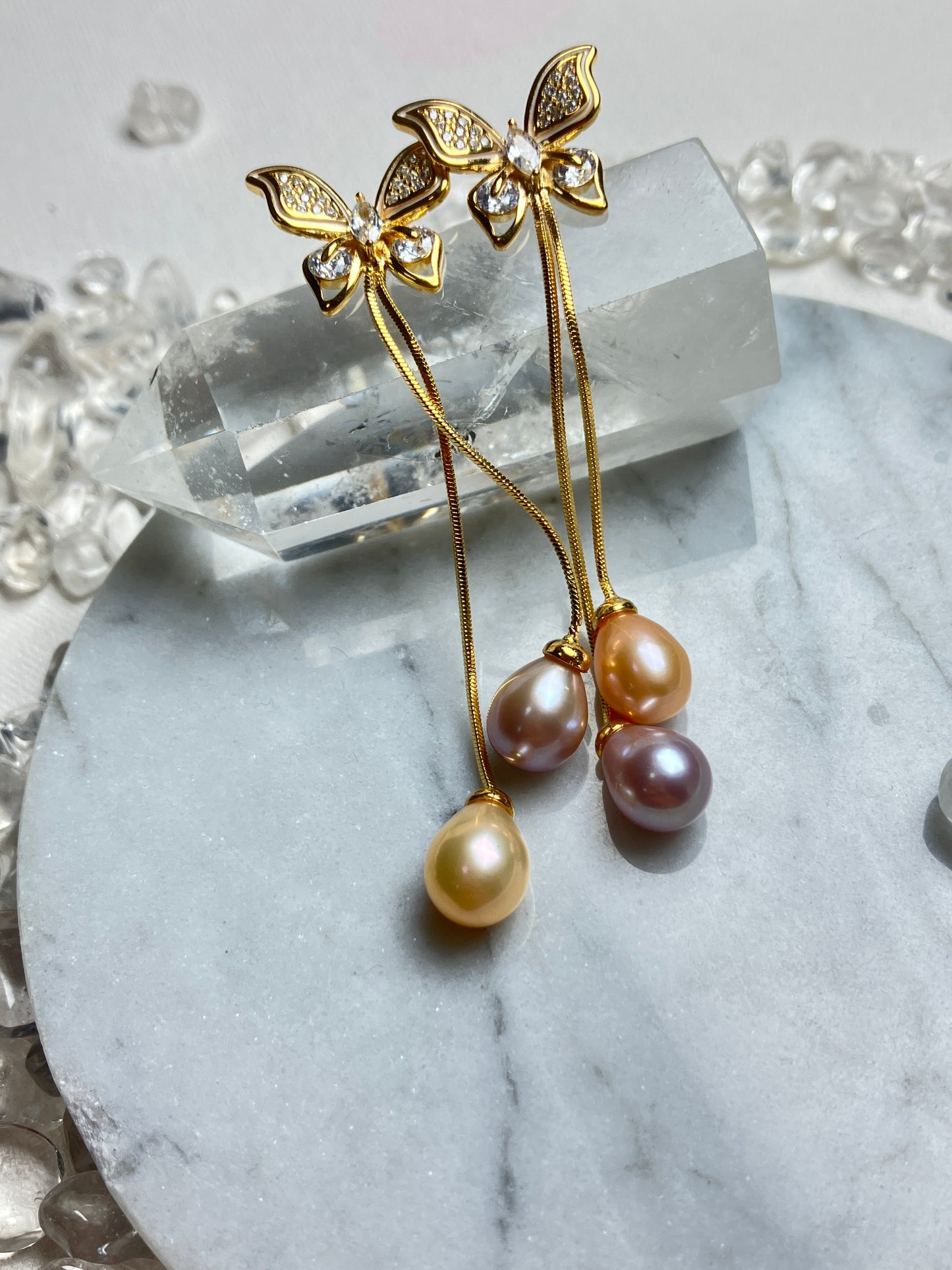 Natural Pearl Earrings 天然淡水珍珠 耳環(PE0074)