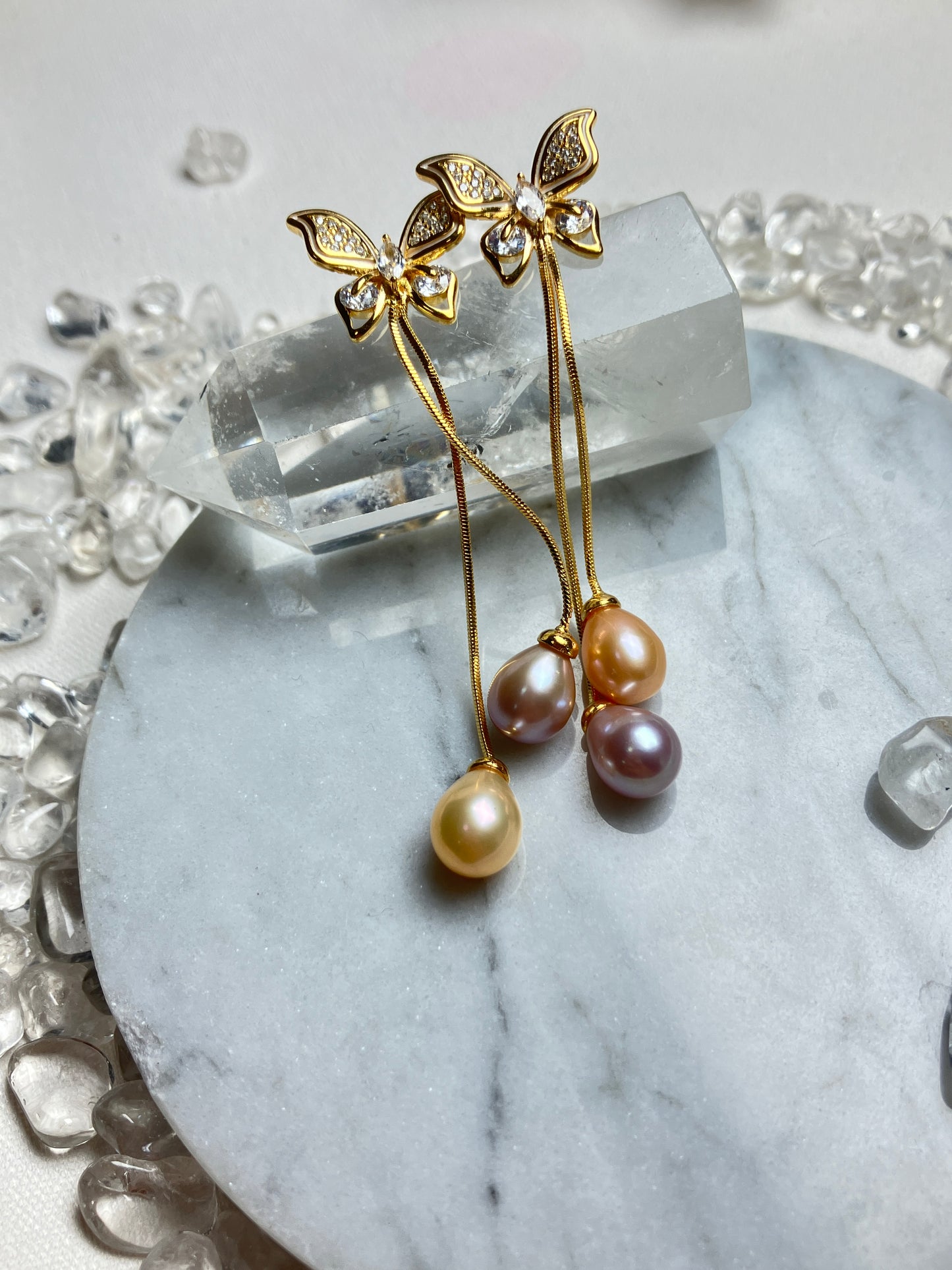 Natural Pearl Earrings 天然淡水珍珠 耳環(PE0074)