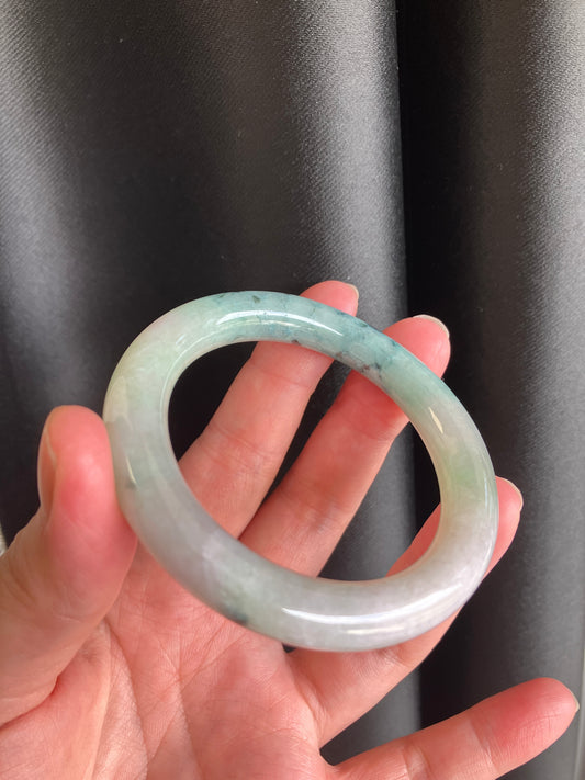 Jadeite Jade bangle  天然翡翠玉鈪圓條 (50mm) JBL01
