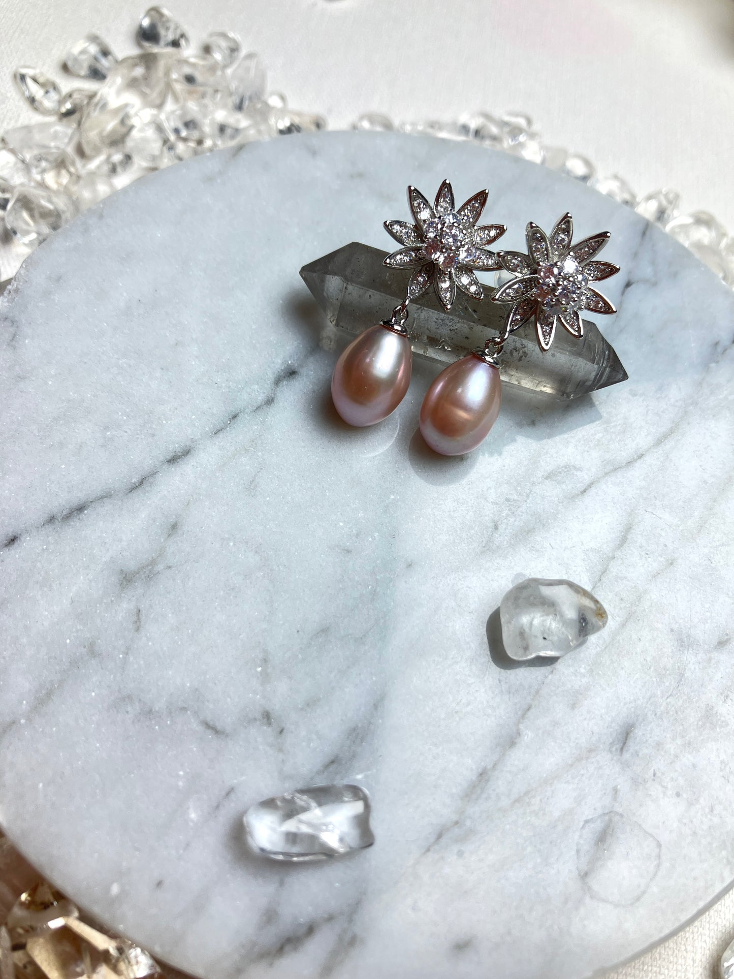 Natural Pearl Earrings 天然淡水珍珠 耳環(PE0067)