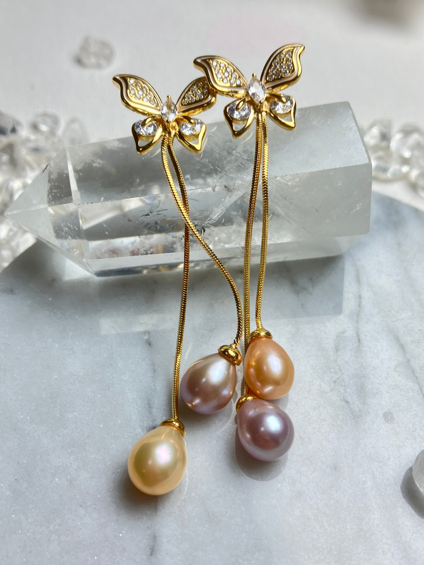 Natural Pearl Earrings 天然淡水珍珠 耳環(PE0074)