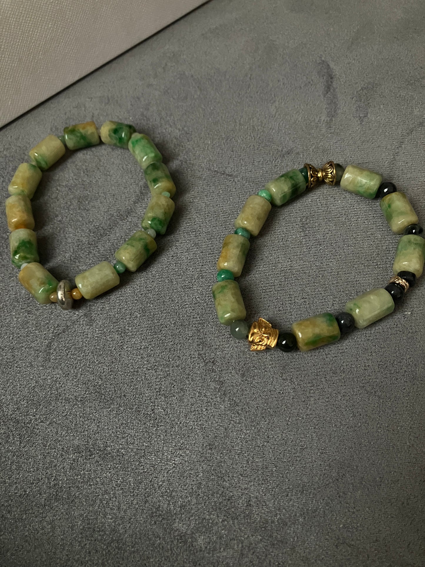 CASALA Jade Bracelet 天然翡翠珠子手鏈 三星堆文明配飾(CAJB0013)