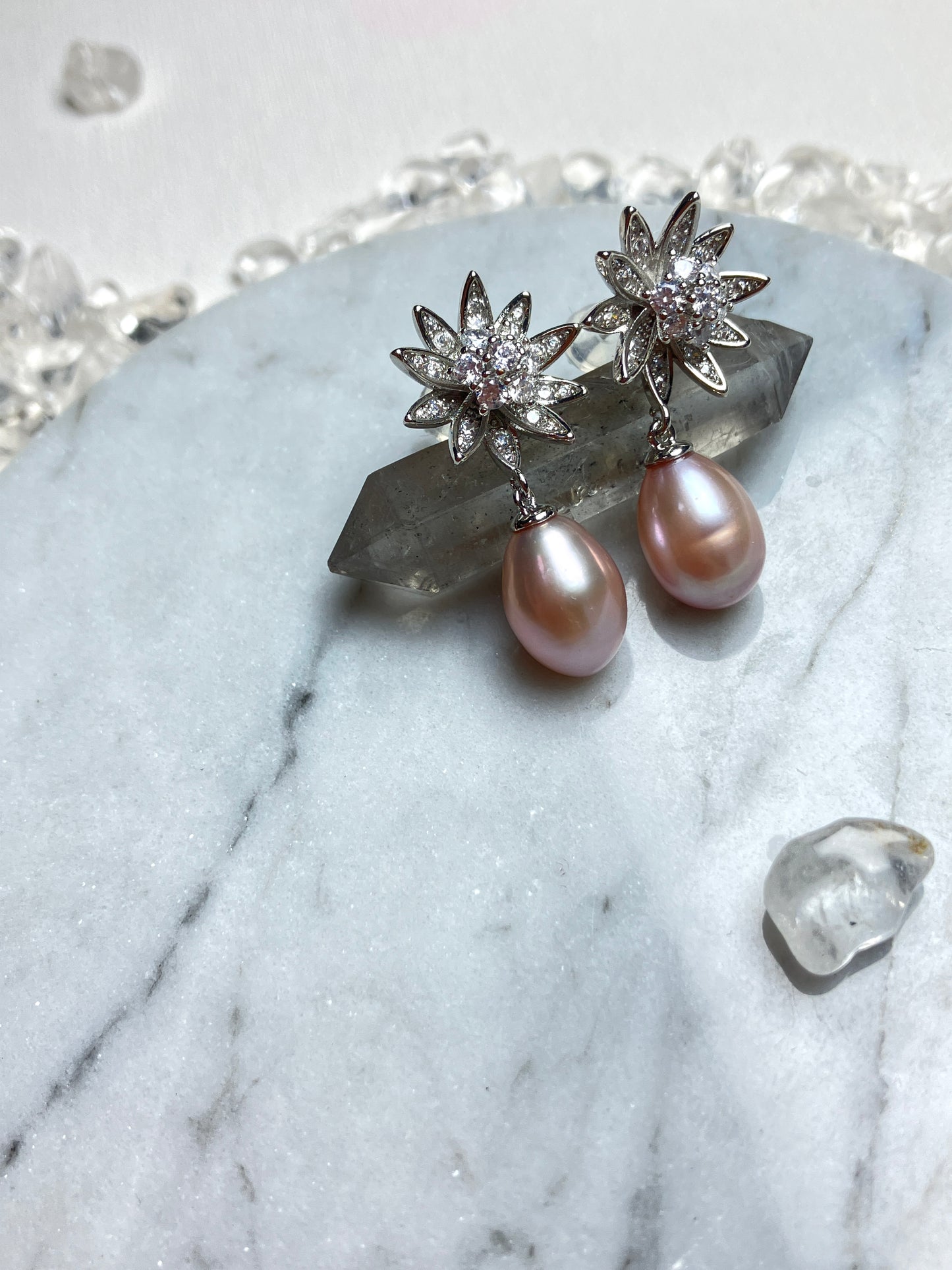 Natural Pearl Earrings 天然淡水珍珠 耳環(PE0067)