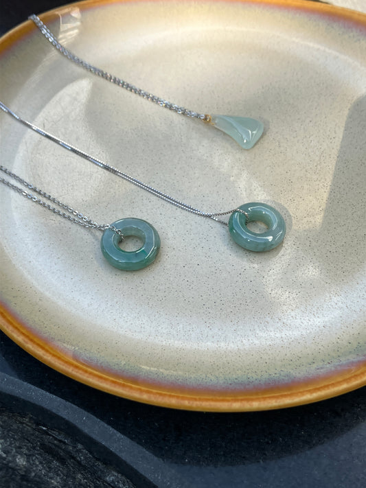 Natural Jade Pendant Charms｜天然翡翠吊飾 （JPD012)(JPD013) (JPD014)