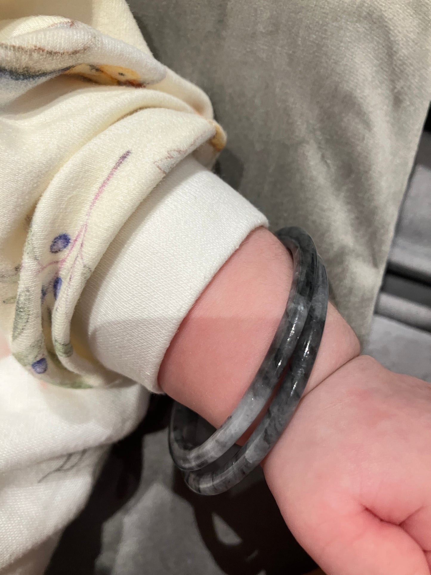 Jadeite Kid Bangle 天然翡翠兒童玉鈪鐲（48.5mm)(66a825)