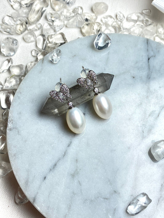 Natural Pearl Earrings 天然淡水珍珠 耳環(PE0069)