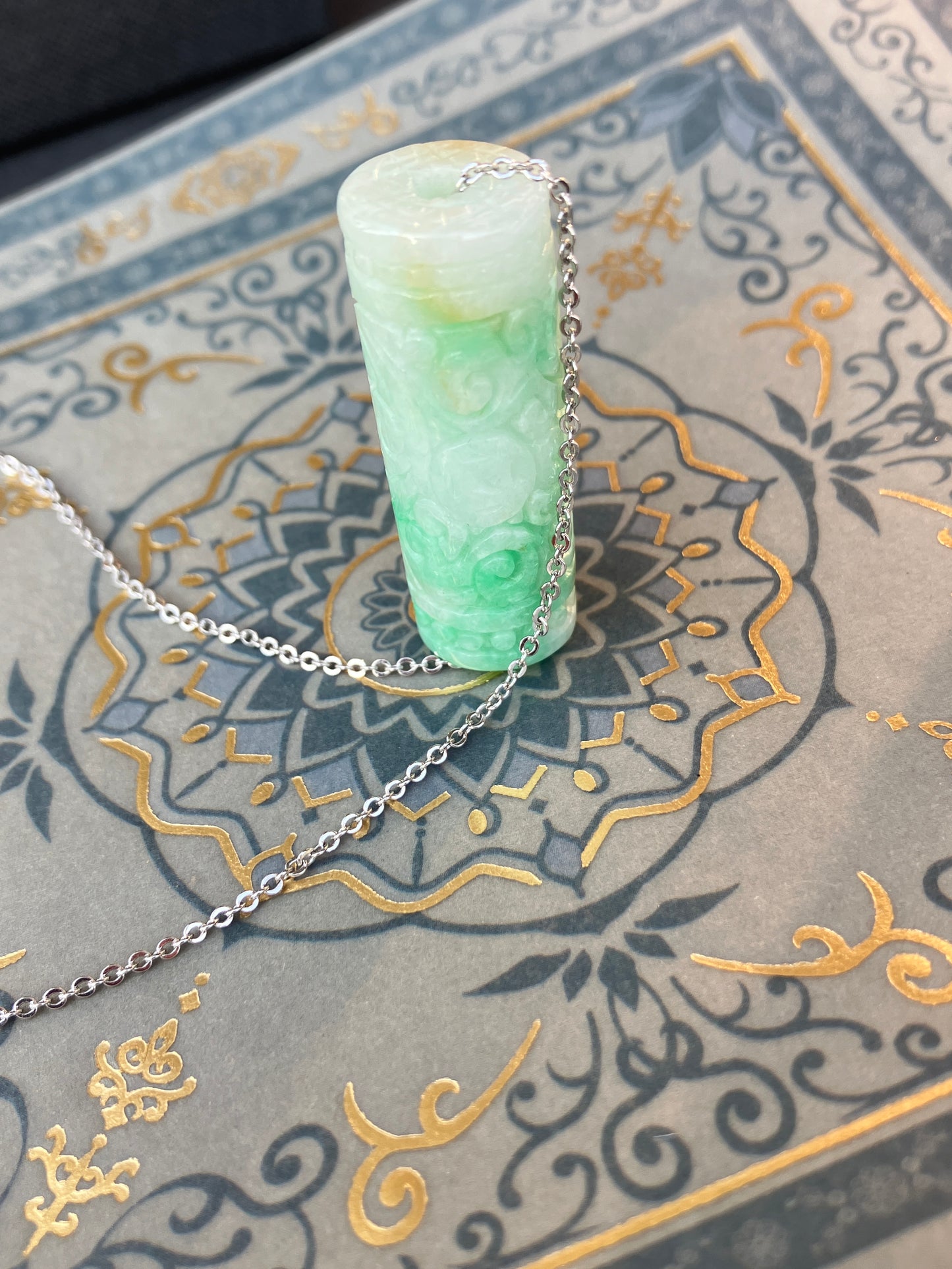 Vintage -Jadeite Pendant 天然翡翠復古系列