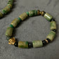 CASALA Jade Bracelet 天然翡翠珠子手鏈 三星堆文明配飾(CAJB0013)