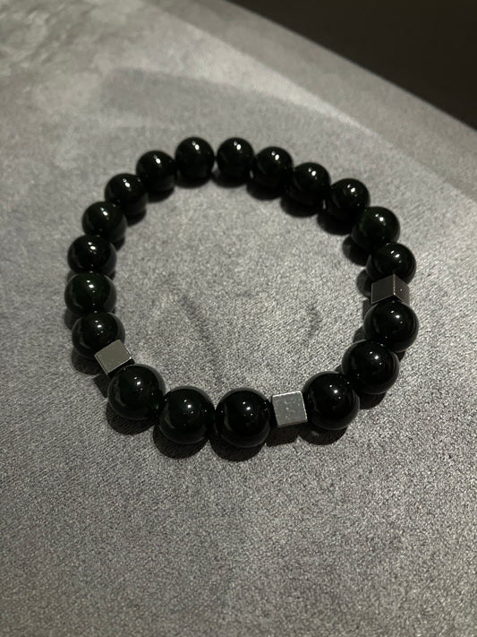 CASALA Natural Nephrite Jade Bracelet 天然和田玉 珠子手鏈 (CAJB0018)