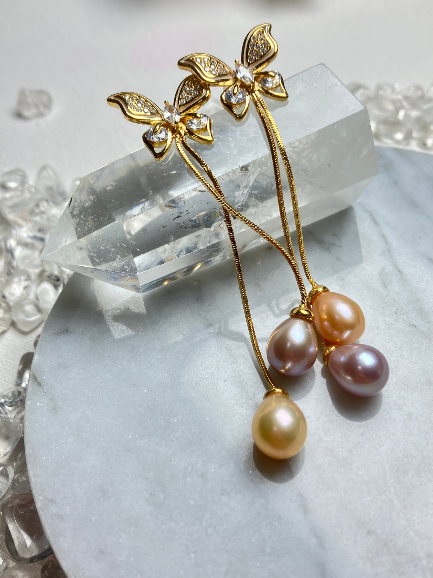 Natural Pearl Earrings 天然淡水珍珠 耳環(PE0074)