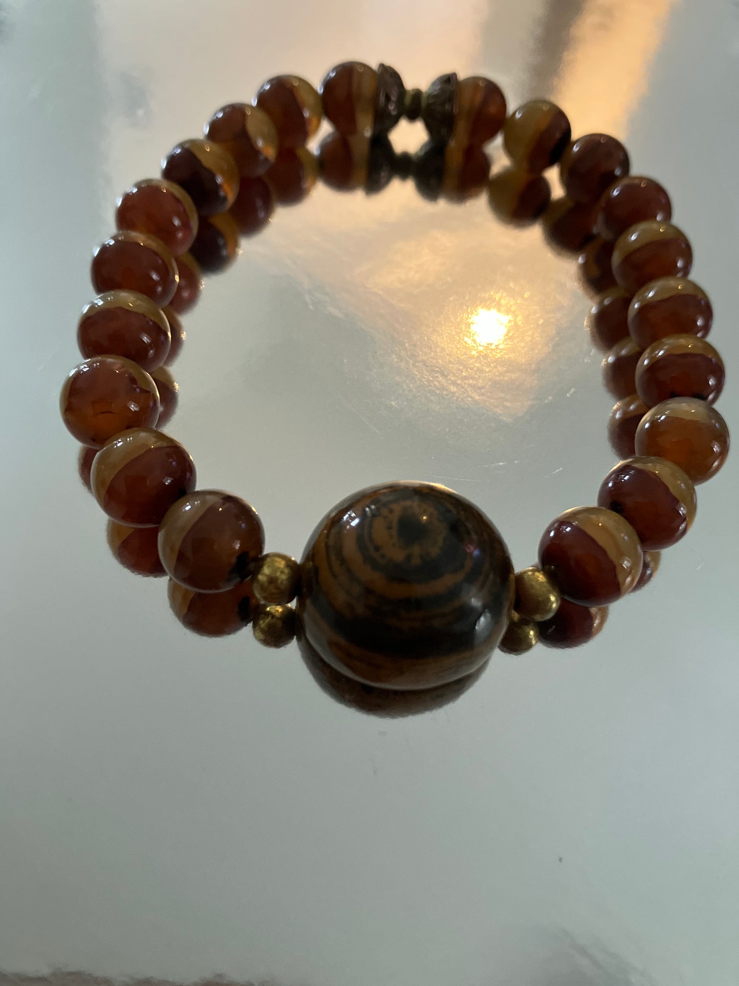 天然高冰透瑪瑙手鏈 Natural Agate Bracelet(NAA021)