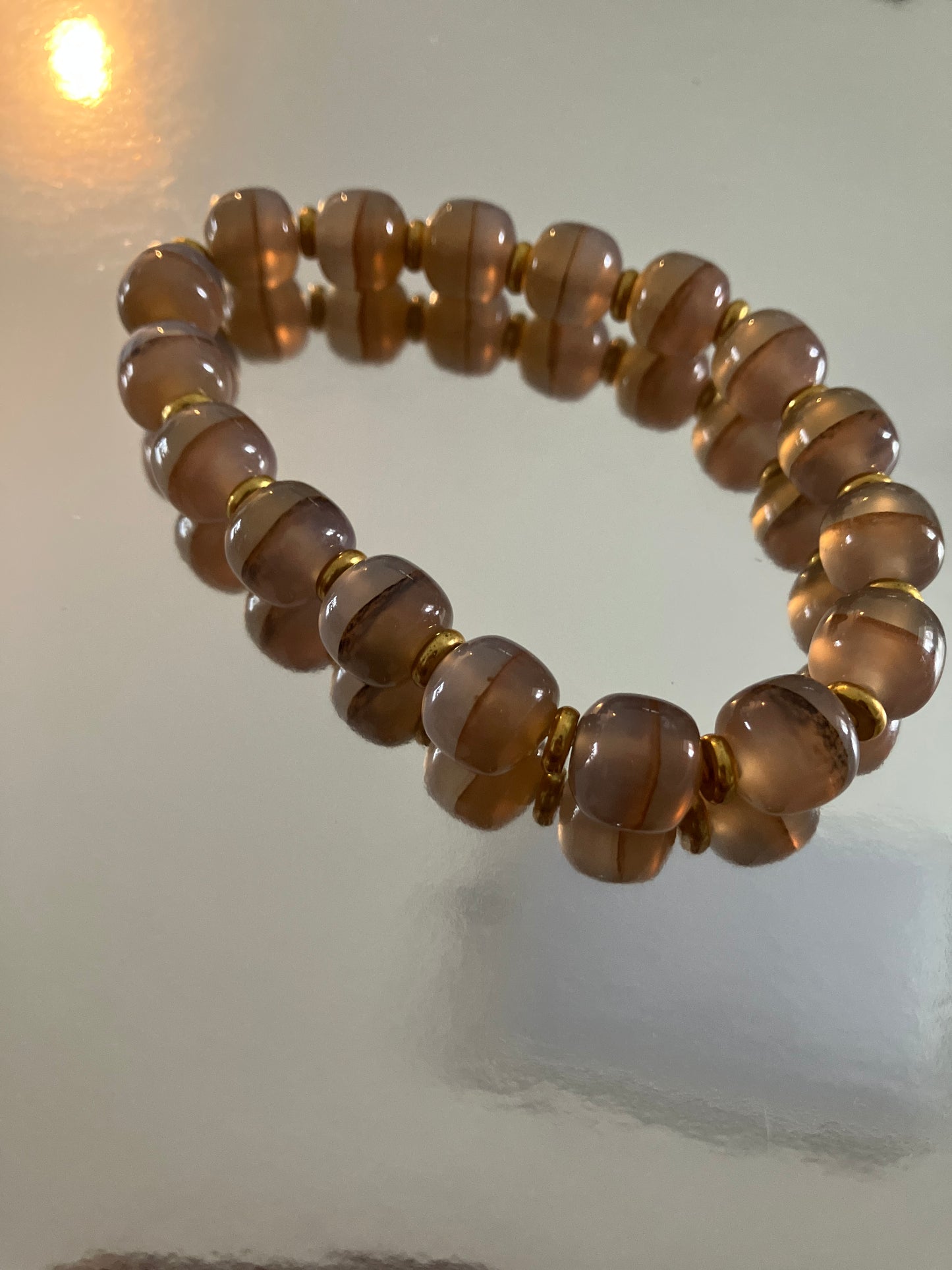 天然高冰透瑪瑙手鏈 Natural Agate Bracelet(NAA018)