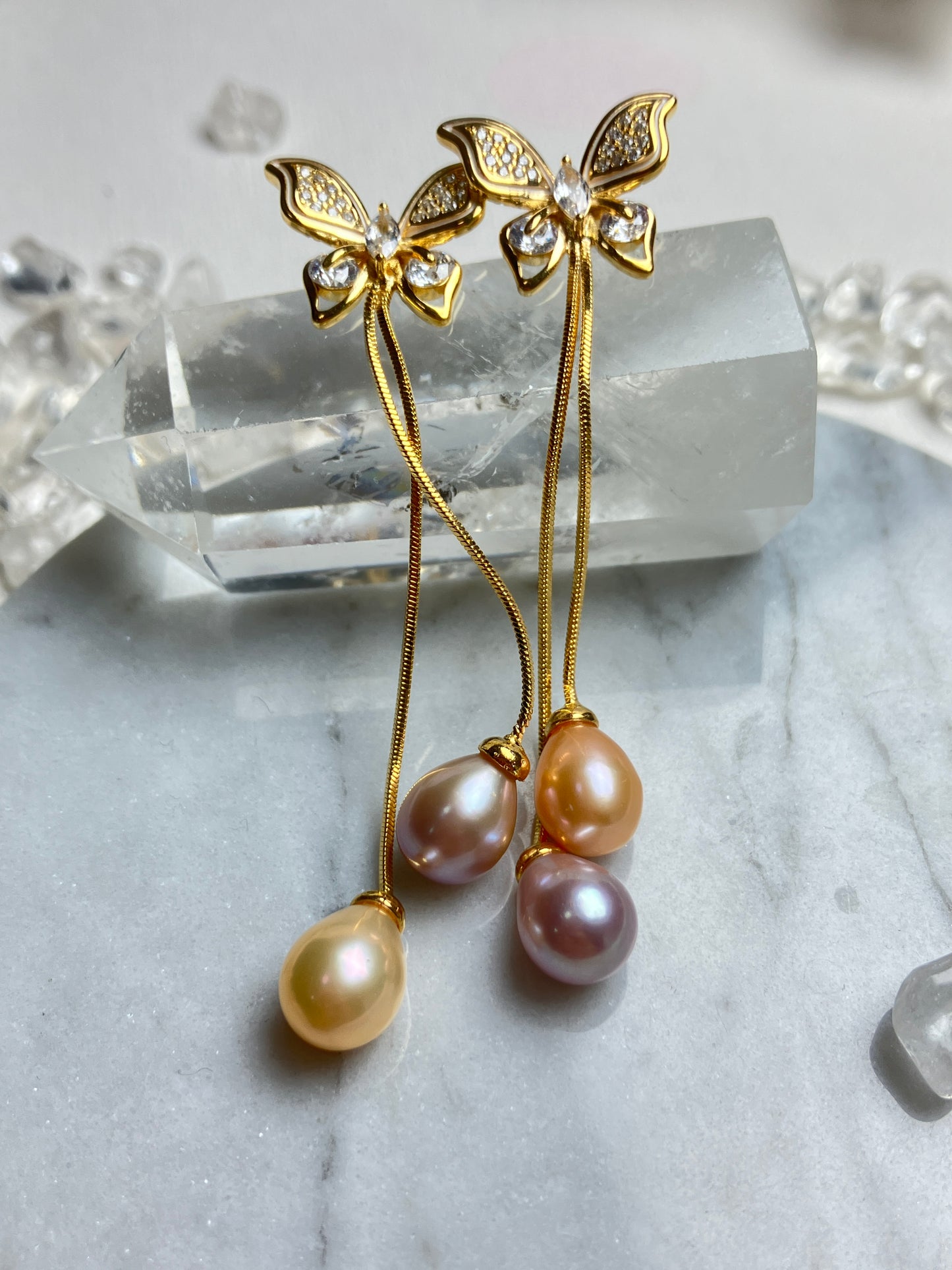 Natural Pearl Earrings 天然淡水珍珠 耳環(PE0074)