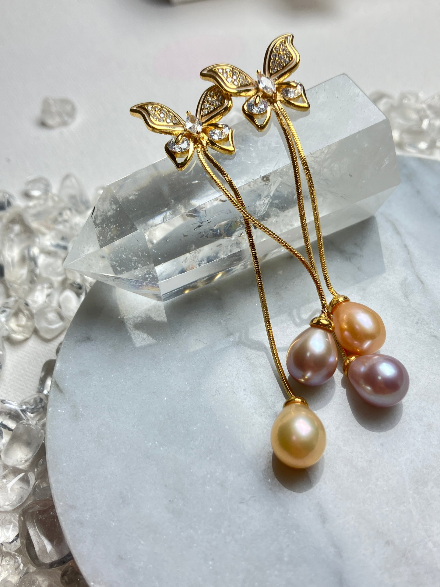 Natural Pearl Earrings 天然淡水珍珠 耳環(PE0074)