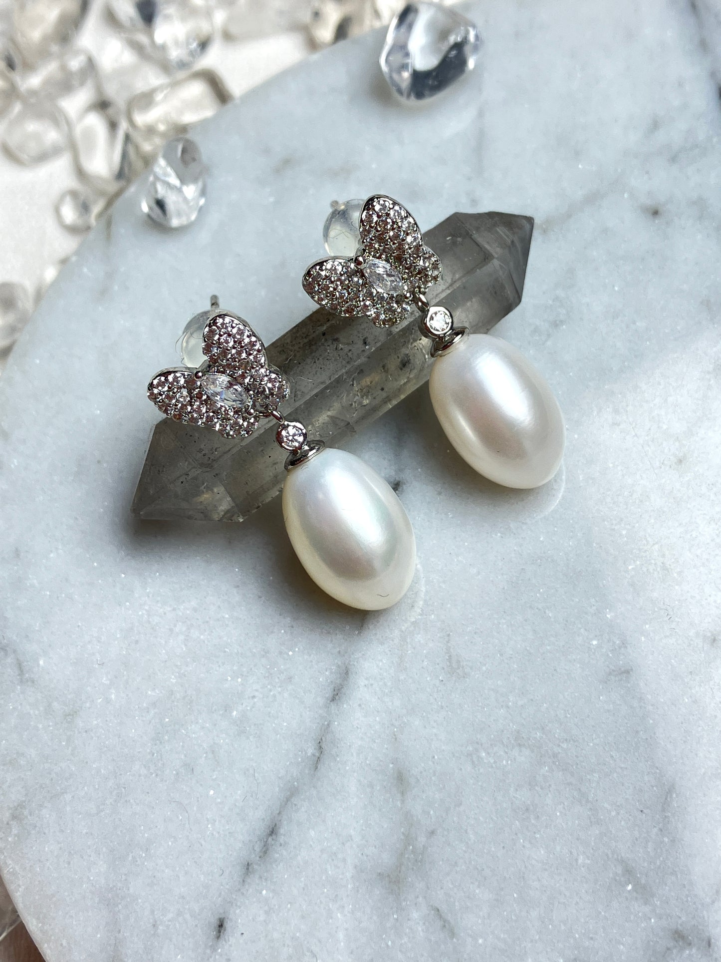 Natural Pearl Earrings 天然淡水珍珠 耳環(PE0069)